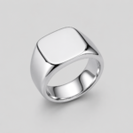 Anillo de Hombre en Acero Inoxidable Plateado