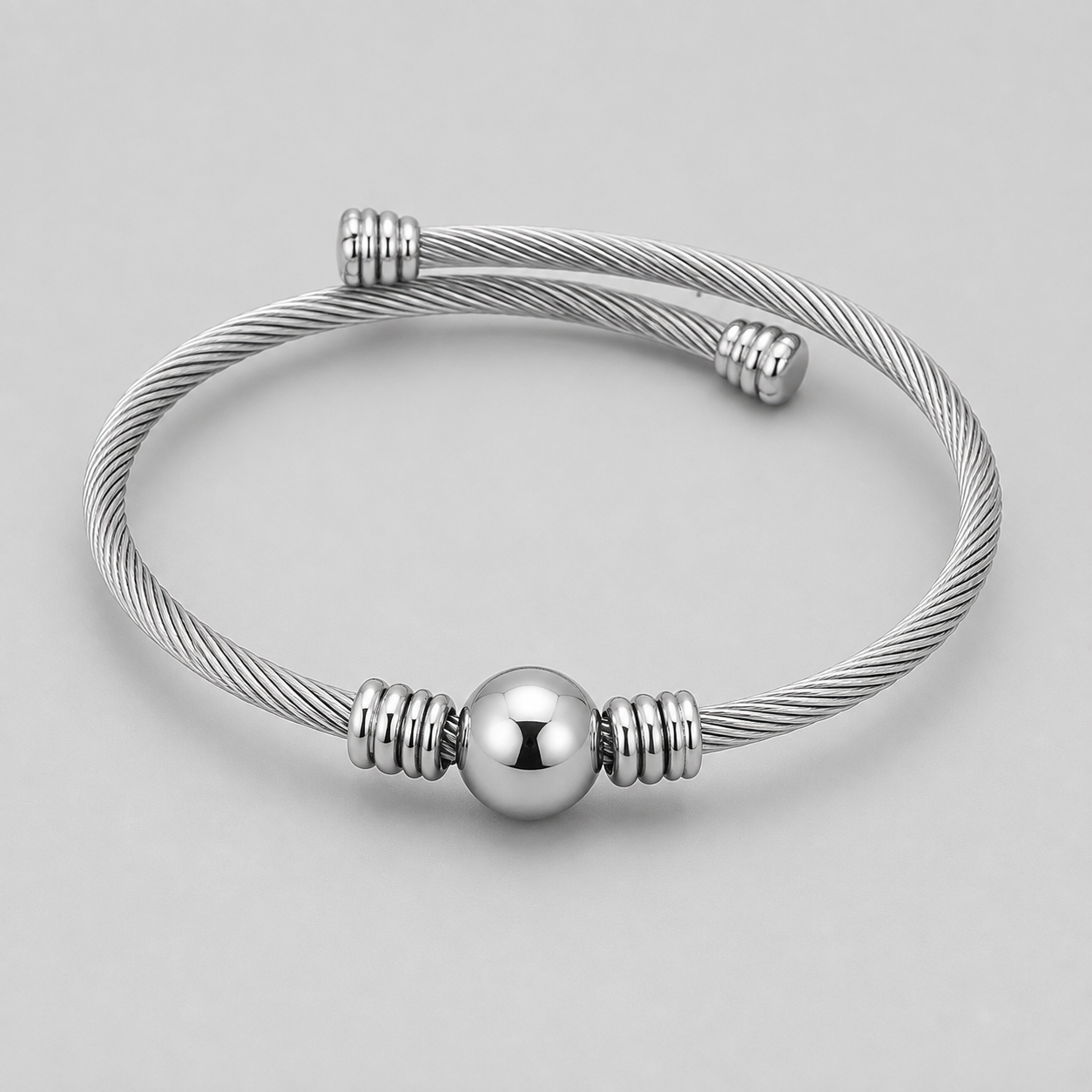 Brazalete de acero inoxidable Brazalete de acero inoxidable - Imagen 1