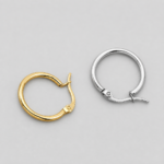 Pendientes de acero inoxidable lisos